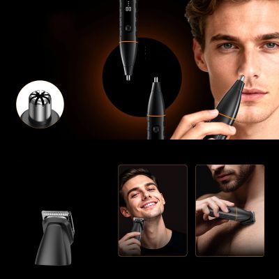18. MAXGROOM LK-892 multifunctional trimmer with replaceable tips - black