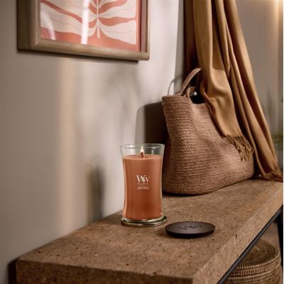 2. PUMPKIN PRALINE WOODWICK Large Candle