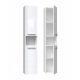 3. Bathroom cabinet NEL I 31x30xH174 glossy white