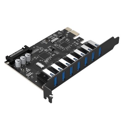 2. 7-Port USB 3.0 PCI-E Expansion Card for Desktop Chassis