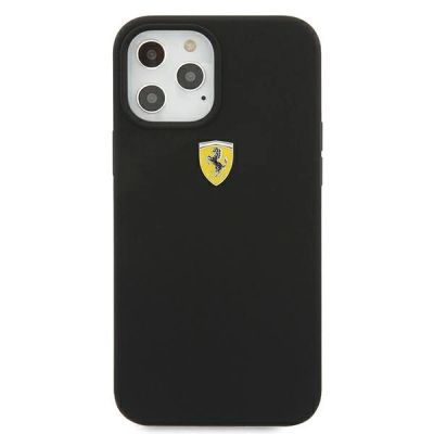 3. Ferrari FESSIHCP12LBK iPhone 12 Pro Max 6.7" black/black hardcase On Track Silicone