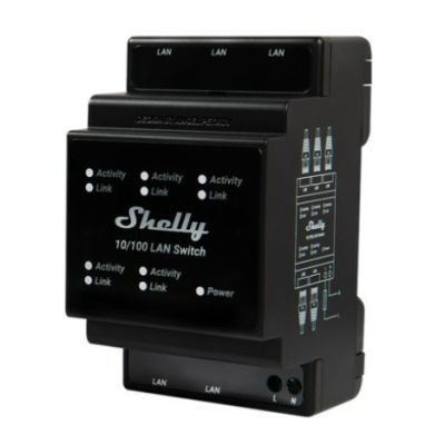 Shelly LAN Switch - socket - 5 ports - 10/100 Mbit