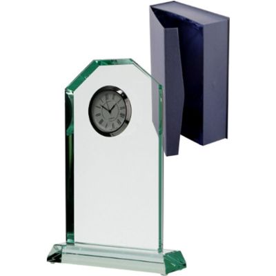 4. Glass trophy with case