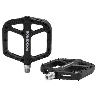 5. Rockbros 2018-12A Nylon Bicycle Pedals - Black