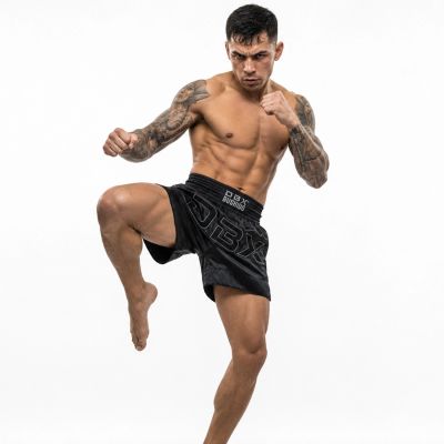 5. Black Men’s Muay Thai Shorts V1 COMBATWEAR | DBX Bushido