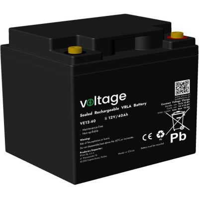 AGM Voltage 12V 40Ah VE12-40 Battery (Lifespan 6-9 years)