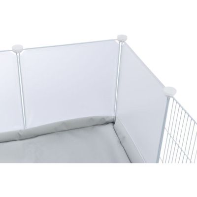 12. Indoor run, for guinea pigs/rabbits, white, 140 x 35 x 70 cm