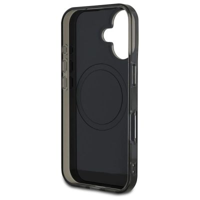 7. Mercedes MB Double Layer Crossed Lines MagSafe case for iPhone 16 - black