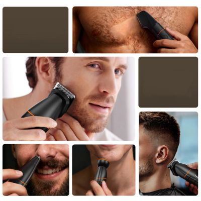 5. MAXGROOM LK-892 multifunctional trimmer with replaceable tips - black
