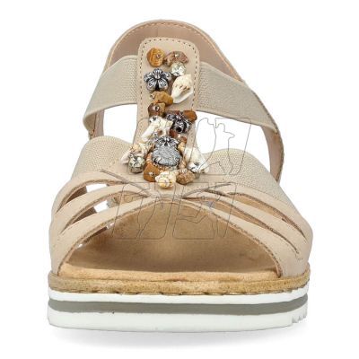 13. Comfortable Rieker W RKR680 beige sandals