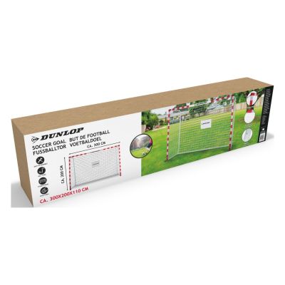 4. Football goal with net 300x200x110 cm Allround Dunlop - 0666