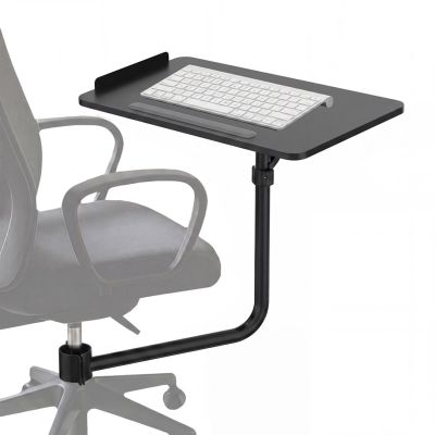 Maclean keyboard shelf/tray, black, tray dimensions 66x30cm, for mounting to an office chair, max 5kg, MC-139