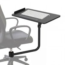 Maclean keyboard shelf/tray, black, tray dimensions 66x30cm, for mounting to an office chair, max 5kg, MC-139