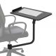 Maclean keyboard shelf/tray, black, tray dimensions 66x30cm, for mounting to an office chair, max 5kg, MC-139