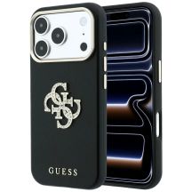 Guess Smooth & Big Strass Logo Case for iPhone 18 Pro Max / 17 Pro Max - Black