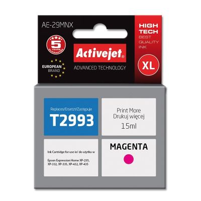 Activejet AE-29MNX Ink (replaces Epson 29XL T2993; Supreme; 15 ml; red)