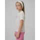 6. Girls' regular printed T-shirt 4F 4FJRSS26TTSHF3455-11S