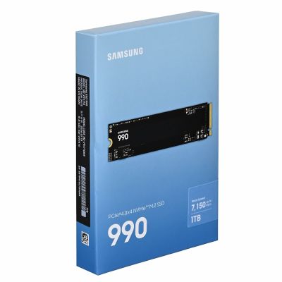 7. Samsung 990 PCIe 4.0 NVMe M.2 SSD MZ-V9V1T0BW