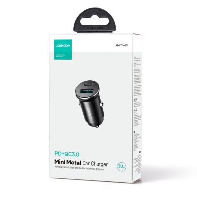 5. Joyroom JR-CCN05 30W USB-A USB-C Mini Car Charger - Black