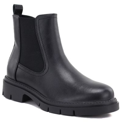 Women's leather ankle boots, black Sergio Leone BT-01-S