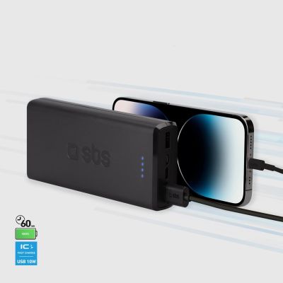 7. Powerbank Puro Fast 20000 mAh 2x USB-A + 1x USB-C - black