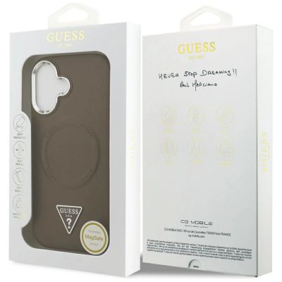 8. Guess Triangle Logo MagSafe case for iPhone 17 - brown