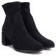 4. Black Sergio Leone BT-55 women's ankle boots with a block heel