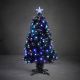 4. DECORATIVE FIBER OPTIC CHRISTMAS TREE MULTICOLOR 90CM LUCA