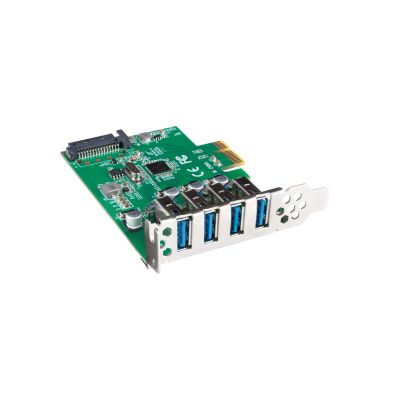 5. LANBERG PCI-E X1 CARD -> 4X USB-A 3.1 GEN1 FOLLOW LOW PROFILE PCE-US3-004