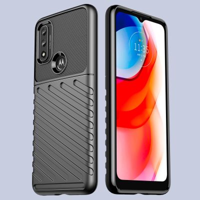 6. Thunder Case flexible armored cover for Motorola Moto G Play 2022 black