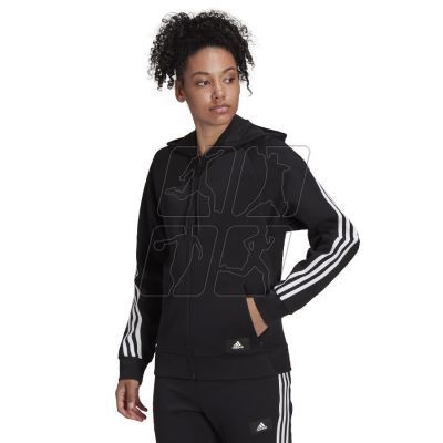 5. Adidas FI 3 Stripes Full-Zip Reg Sweatshirt W H57287