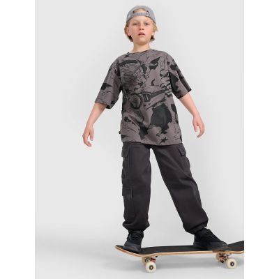 5. Boy's oversize T-shirt with print 4F 4FJRAW25TTSHM3063-90A
