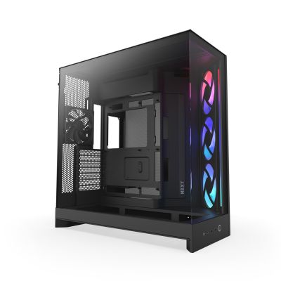 2. NZXT H9 FLOW RGB (2025) MIDI Tower Case with Window Black