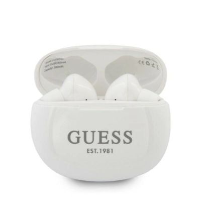 2. Guess GUTWS1CWHTWS Bluetooth Wireless Headphones - White