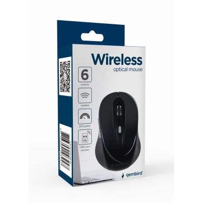 2. GEMBIRD MUSW-6B-01 mouse (optical; 1600 DPI; black)