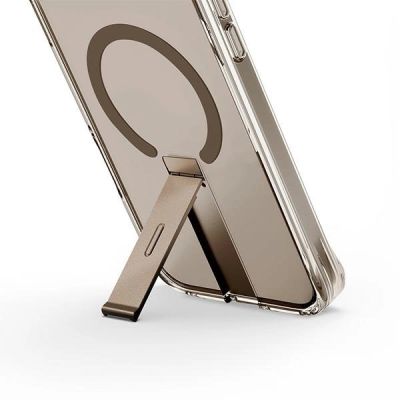 4. Uniq case Eleva with Vertica Stand iPhone 16 Pro 6.3" gold/taupe gold