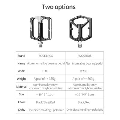 2. Rockbros K203-BK bicycle pedal set - black