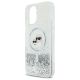 6. Karl Lagerfeld Liquid Glitter Karl & Choupette Head Magsafe iPhone 16 Plus Case - Clear