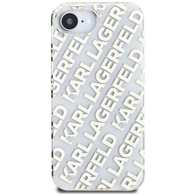 3. Karl Lagerfeld IML Repeat Logo iPhone 16e Case - Gold