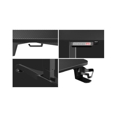 16. Huzaro Hero 8.5 Black Gaming Desk