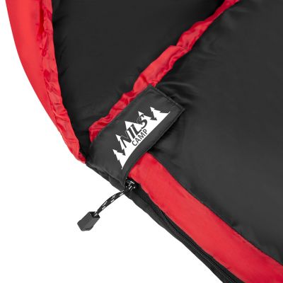 10. NILS CAMP NC2012 sleeping bag black and red