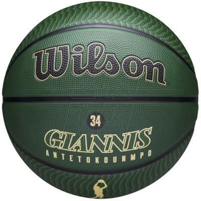 4. Basketball ball Wilson NBA Player Icon Giannis Antetokounmpo WZ4006201XB