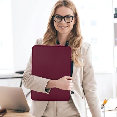 9. Tech-Protect Neoprene Laptop Case 15-16" - Burgundy