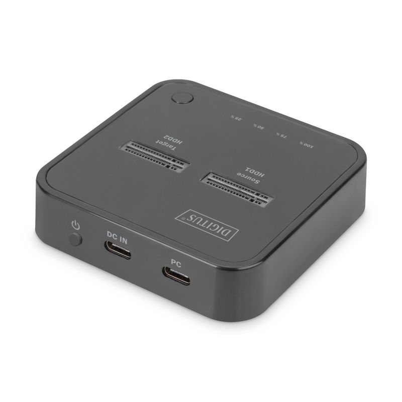 4. DIGITUS M.2 NVME SSD DOCKING STATION WITH OFFLINE CLONING, USB-C, BLACK DA-71545