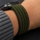 8. Tech-Protect Nylon Sport Band for Apple Watch 44 / 45 / 46 / 49 mm - Dark Green