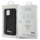 8. Guess Sequin Script Metal case for iPhone 14 / 15 / 13 - black