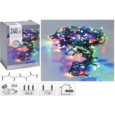 18. CHRISTMAS TREE LIGHTS 240 LED LIGHT CHAIN MULTICOLOR