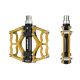 3. Rockbros JT201012LG 2010-12L Aluminum Platform Bicycle Pedals - Gold