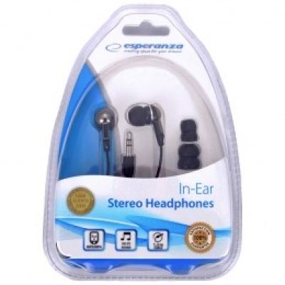 Esperanza EH125 headphones (in-ear; NO; black