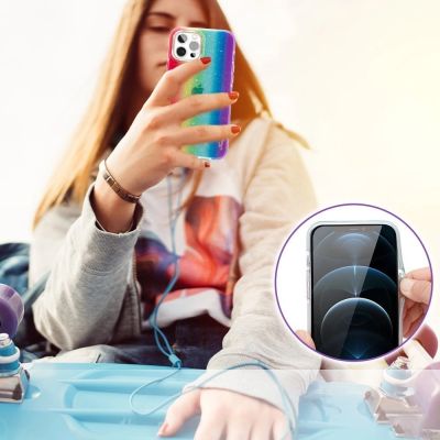 7. Kingxbar Ombre Case Back Cover for iPhone 12 Pro Max multicolour